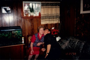 Nonna and Nonno, sneaking a kiss!